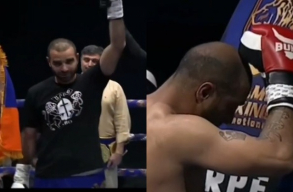 Боксер Юрий Сакунц одержал победу над азербайджанцем